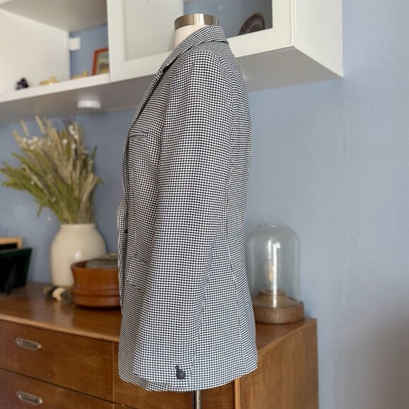 Rag & Bone Andre Black & White Check Houndstooth Blazer Jacket Size 4 - Picture 4 of 12